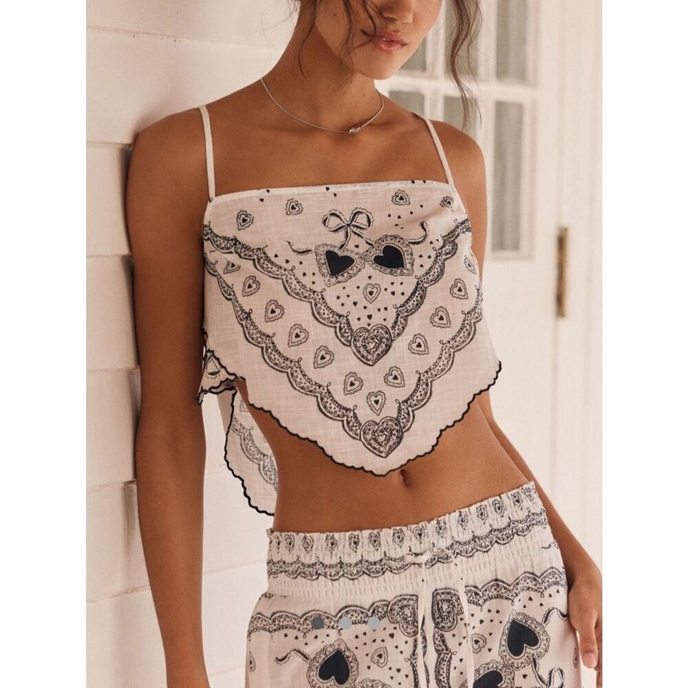 LyreBird Scalloped Hanky H Cami